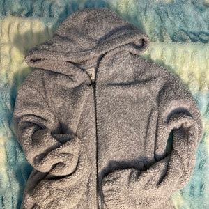 Billabong Sherpa Teddy Bear Zip Up Hoodie Size Lg